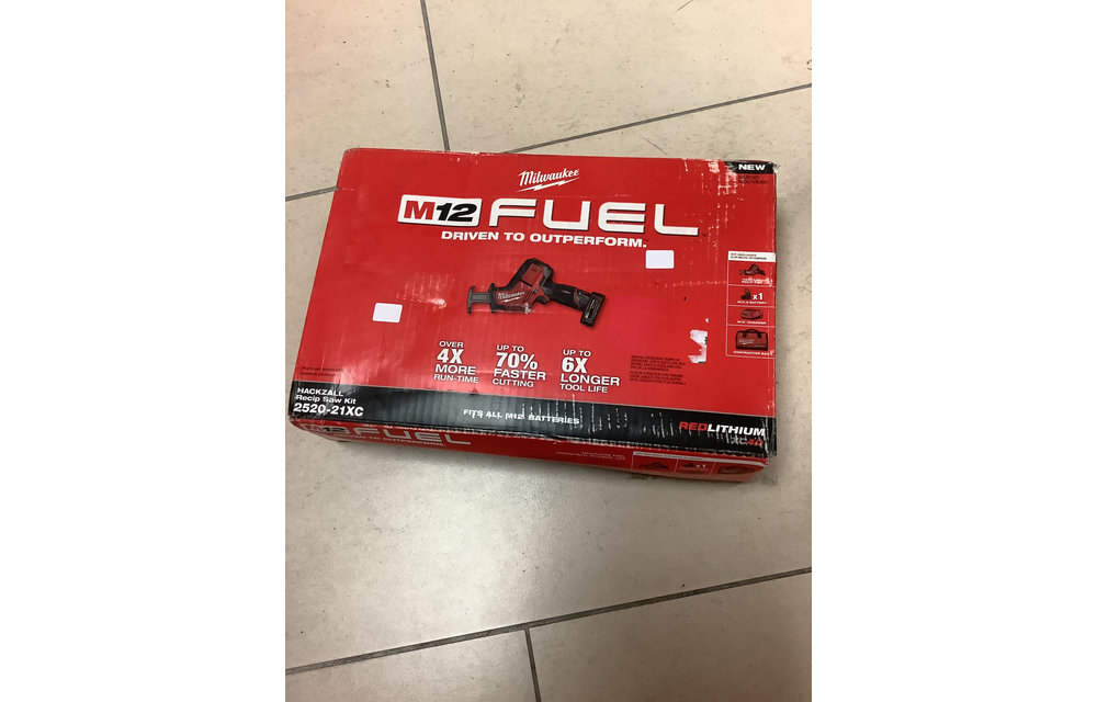 (New) Milwaukee M12 FUEL 12-Volt Lithium-Ion Brushless Cordless HACKZALL Reciprocating Saw Kit w/ One 4.0Ah Batteries Charger & Tool Bag