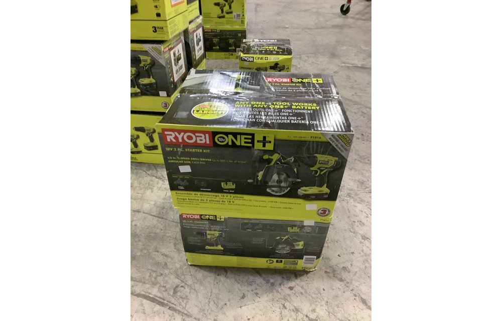 (New) RYOBI 18-Volt ONE+ Lithium-Ion Cordless 2-Tool Combo Kit w/ Drill/Driver, Circular Saw, (2) 1.5 Ah Batteries, Charger, and Bag