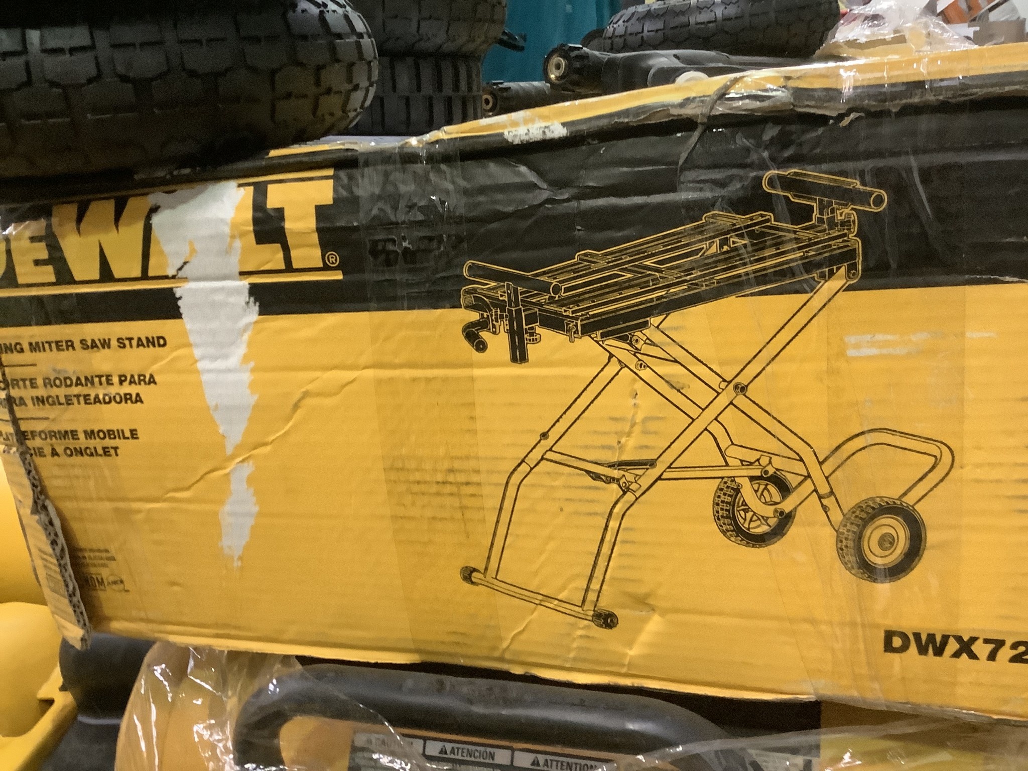 DEWALT 321/2 in. x 60 in. Rolling Miter Saw Stand with 300 lbs