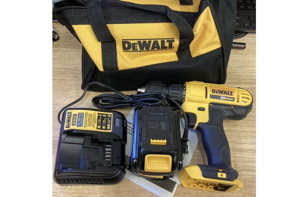 DEWALT 20 Volt MAX Cordless 1 2 in. Drill Driver 2 20 Volt 1.3Ah Batteries Charger Bag Discount Depot