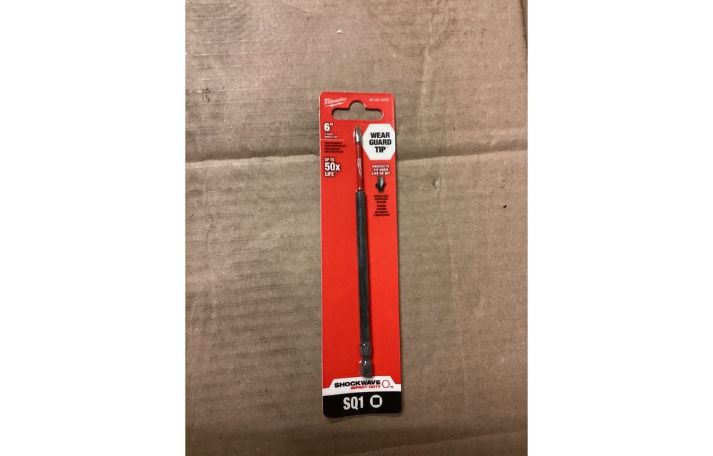 SHOCKWAVE™ 6 in. SQ1 Impact Driver Bit (New)