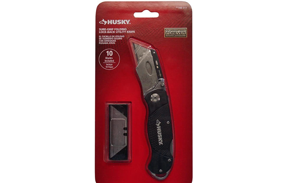 HUSKY Folding Lock-Back Utility Knife (New)