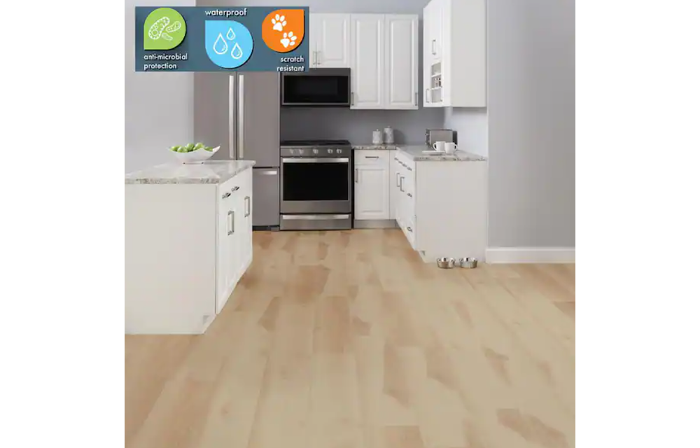 (Pickup Only/Contact Us) Lifeproof Boulder Pass Hickory 8.98 in. W x 48.03 in. L Waterproof High Traffic Luxury Vinyl Plank Flooring