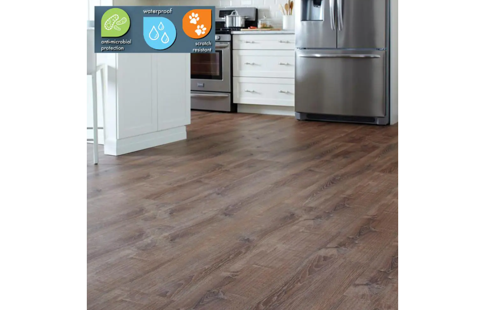 (Pickup Only/Contact Us) Lifeproof Burnt Oak 8.7 in. W x 47.6 in. L Click Lock Luxury Vinyl Plank Flooring