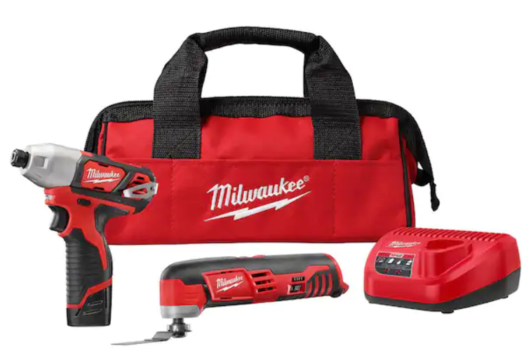 M12 12-Volt Lithium-Ion Cordless Oscillating Multi-Tool and Impact Driver Combo Kit (2-Tool) with Battery and Charger M12 12-Volt Lithium-Ion Cordless Oscillating Multi-Tool and Impact Driver Combo Kit (2-Tool) with Battery and Charger