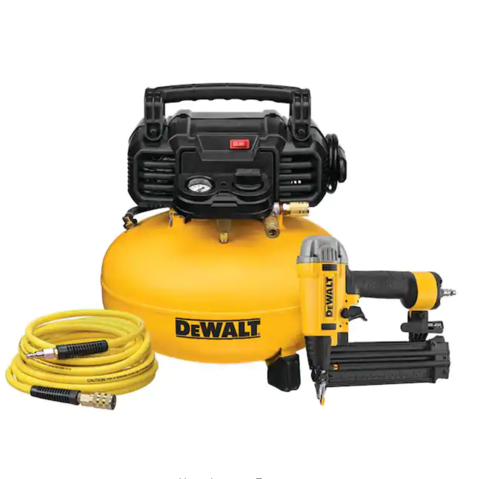 6 Gal. Heavy-Duty Pancake Electric Air Compressor and 18-Gauge Brad Nailer Combo Kit (1-Tool) 6 Gal. Heavy-Duty Pancake Electric Air Compressor and 18-Gauge Brad Nailer Combo Kit (1-Tool)