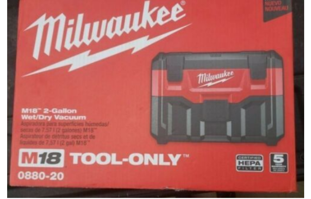 Milwaukee M18 18-Volt 2 Gal. Lithium-Ion Cordless Wet/Dry Vacuum (Tool-Only) (New)