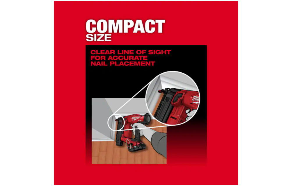 (ULN) Milwaukee M18 FUEL 18-Volt Lithium-Ion Brushless Cordless Gen II 18-Gauge Brad Nailer