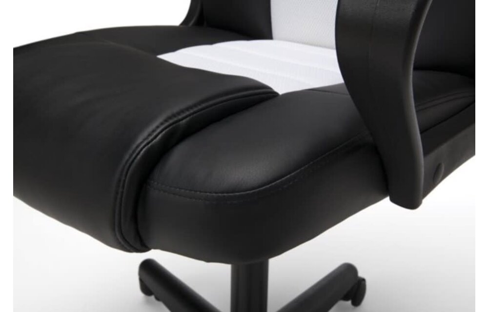 (New) OFM Essentials Collection Racing Style Gaming Chair, in White (ESS-3083-WHT)