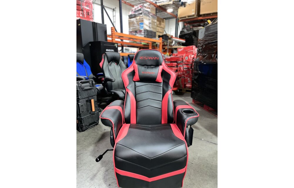 (New) Respawn 900 Racing Style Gaming Recliner, Reclining Gaming Chair, in Red (RSP-900-RED)