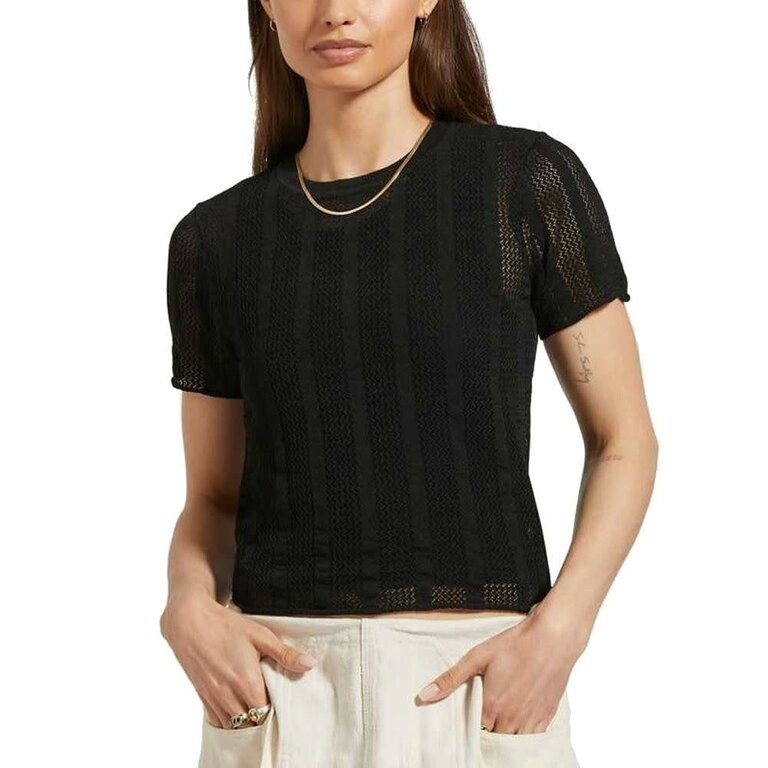 Brixton Brixton - Sheer Knit Top Short Sleeve