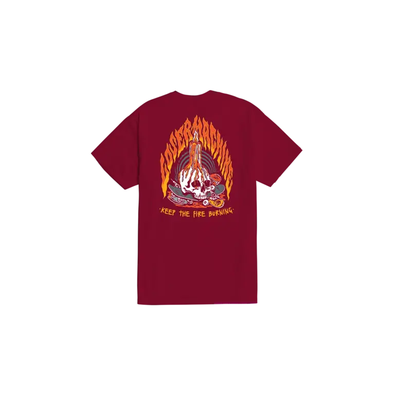 Loser Machine Loser Machine - On Fire Tee Burgundy
