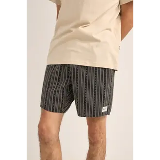 Rhythm Rhythm - JacQuard Linen Jam Black