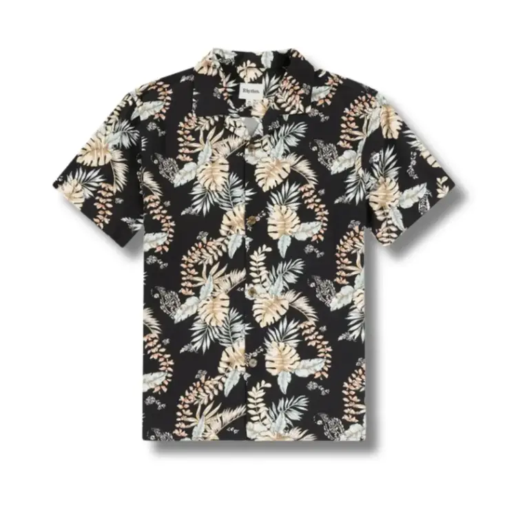 Rhythm Rhythm - Tropical Paisley SS Shirt Black