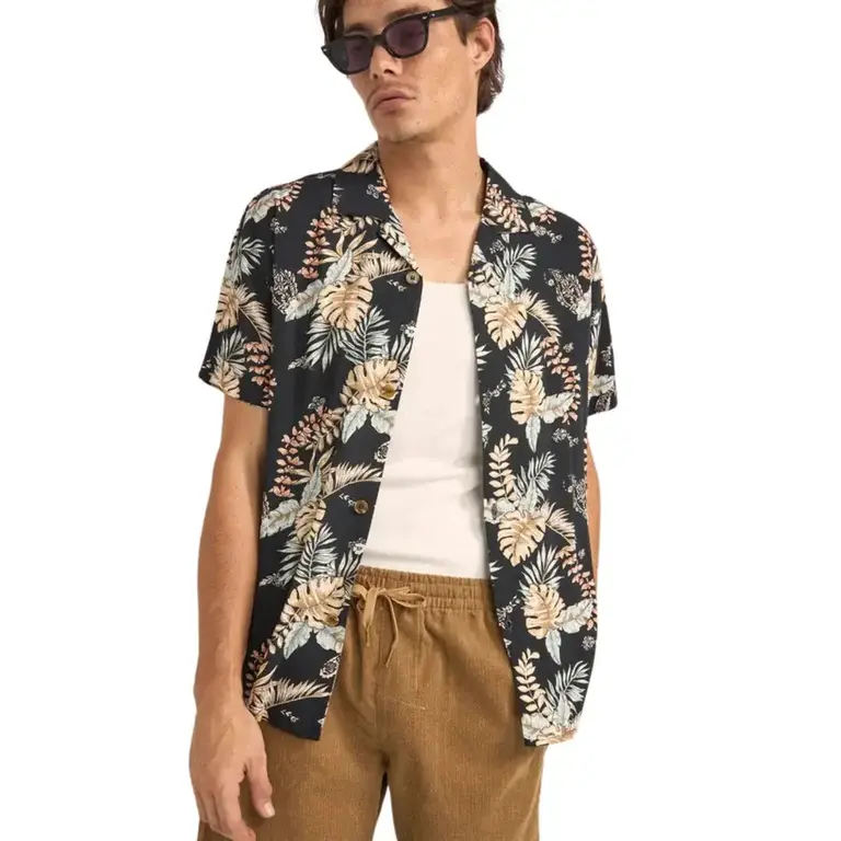 Rhythm Rhythm - Tropical Paisley SS Shirt Black
