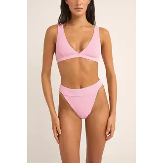 Rhythm Rhythm - Isla Rib Tall Tri Top Pink