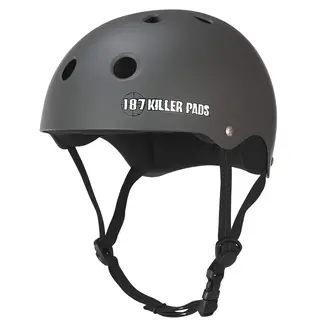 187 Killer 187 -  Pro Skate Helmet w/Sweatsaver Charcoal