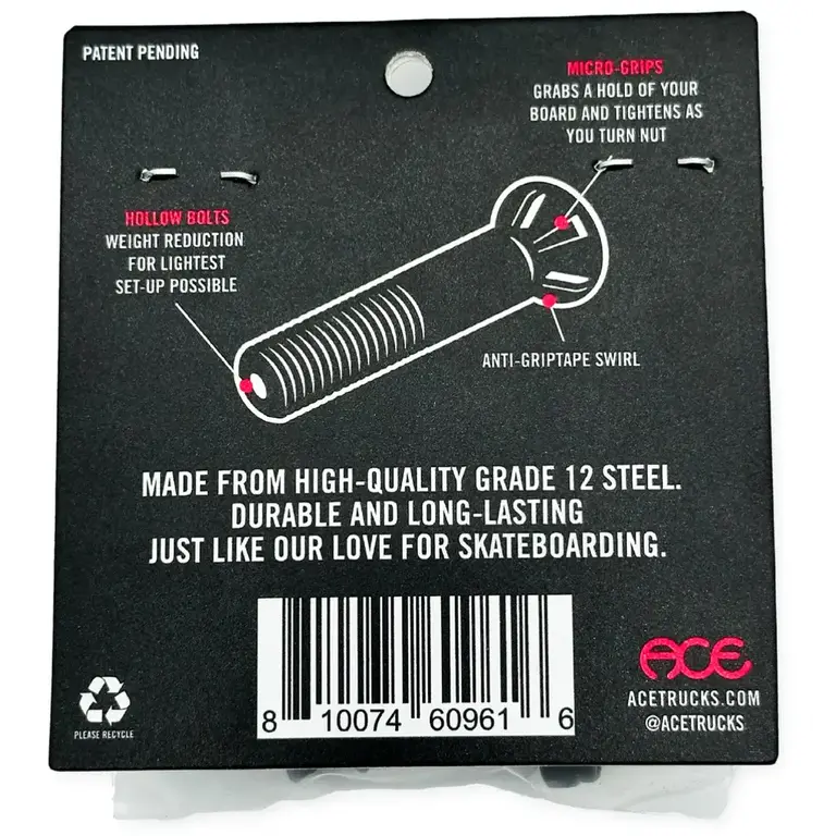 Ace Trucks Ace - AF1 Hollow Bolts 1.25"
