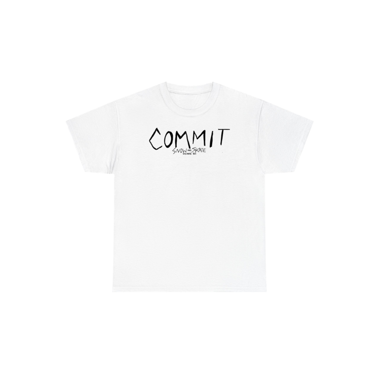 Commit Commit - Disposable Bones Tee White