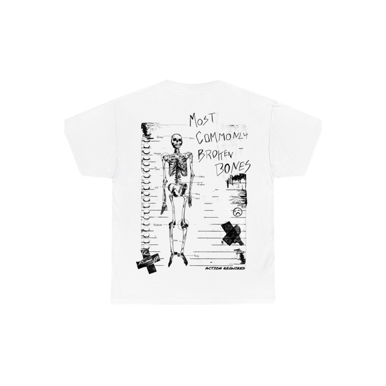 Commit Commit - Disposable Bones Tee White