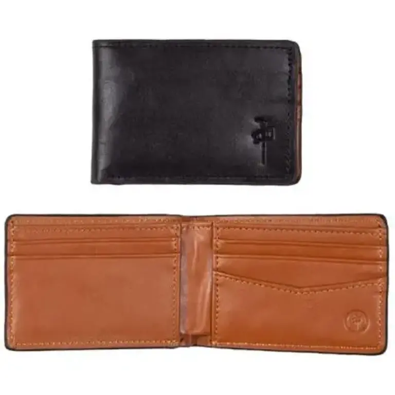 RDS - Wallet Genuine Leather Black/Tan