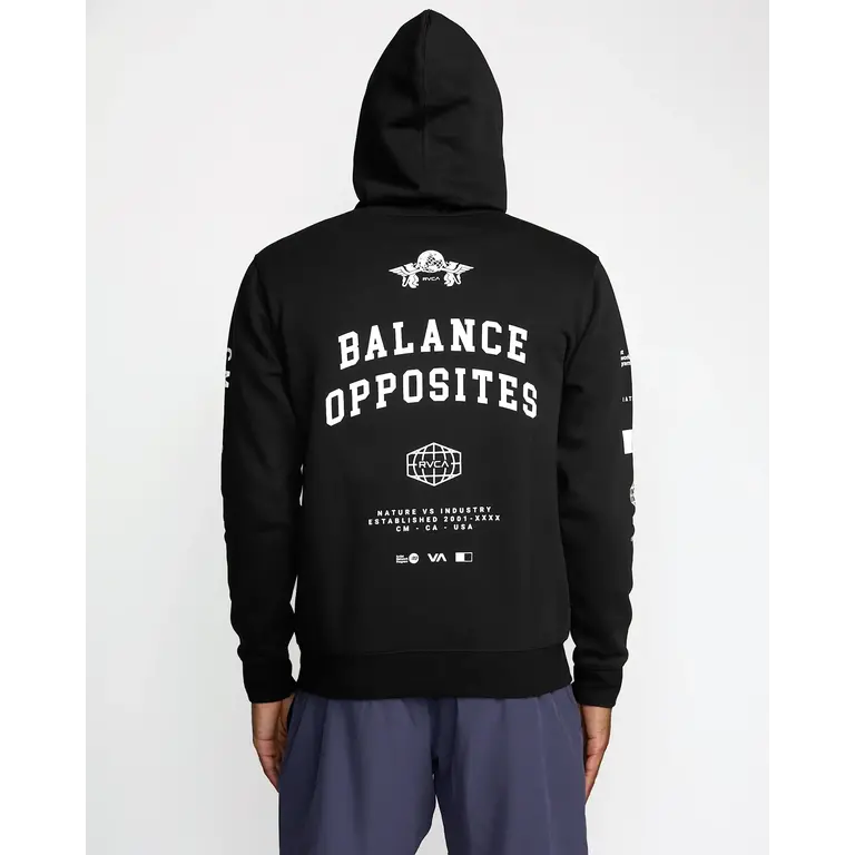 RVCA RVCA - Global Rank Hoodie Black