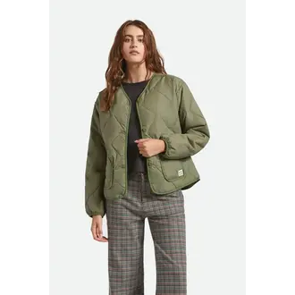Brixton Brixton - Delilah Quilted Jacket Olive Surplus