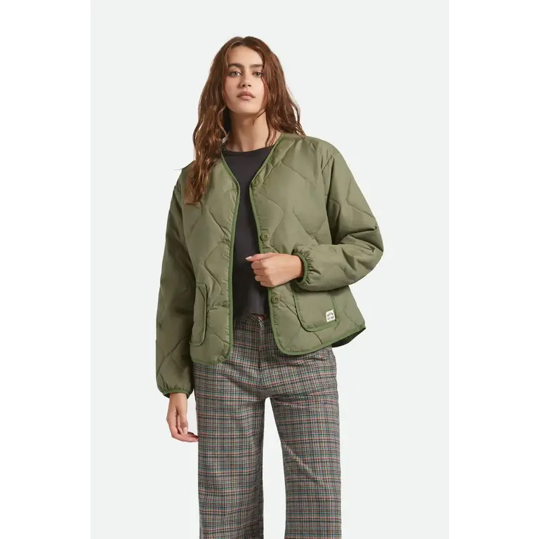 Brixton Brixton - Delilah Quilted Jacket Olive Surplus