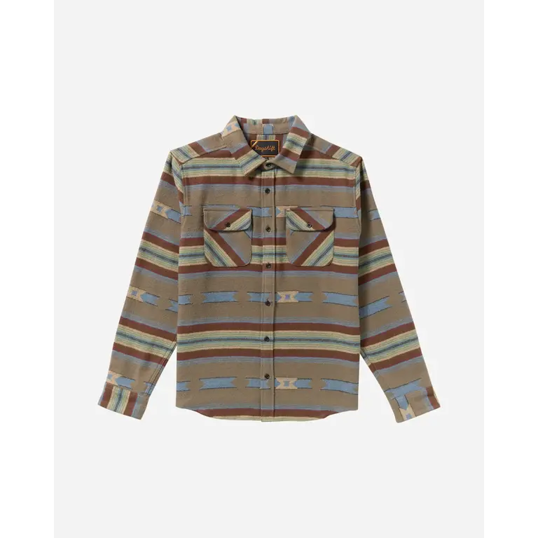 RVCA RVCA - Dayshift Blanket Flannel LS Mushroom
