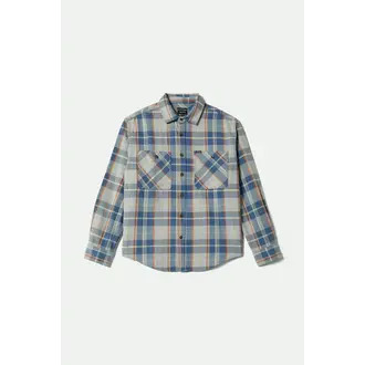 Brixton Brixton - Vintage Wash Flannel Blue/Soft Blue/Orange