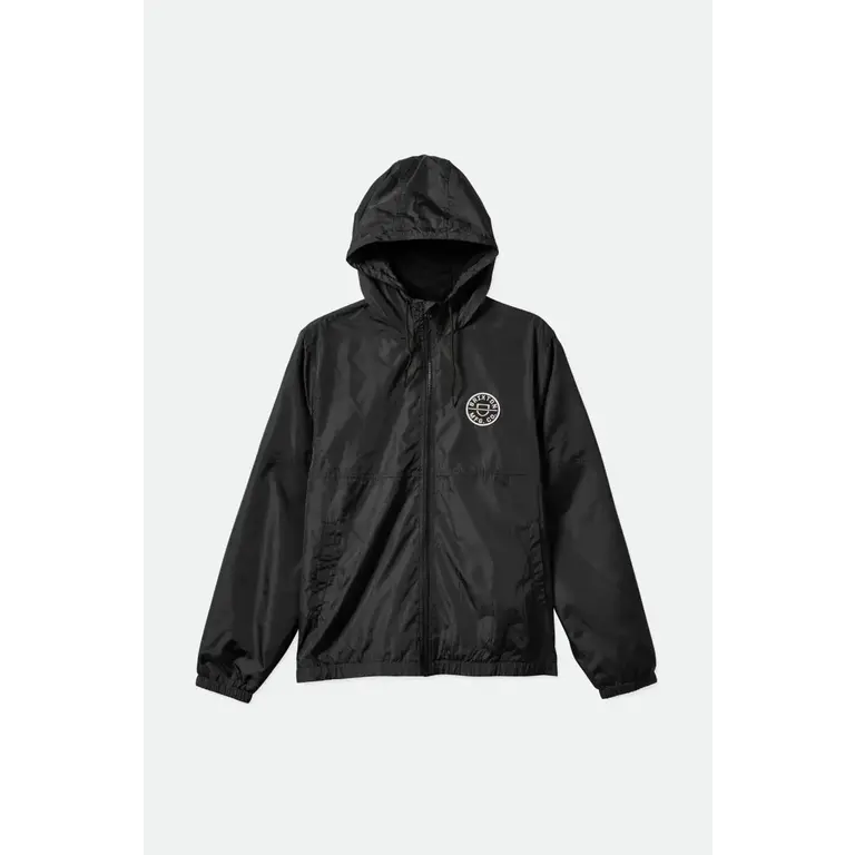 Brixton Brixton - Claxton Crest LW Zip Hood Jacket Black