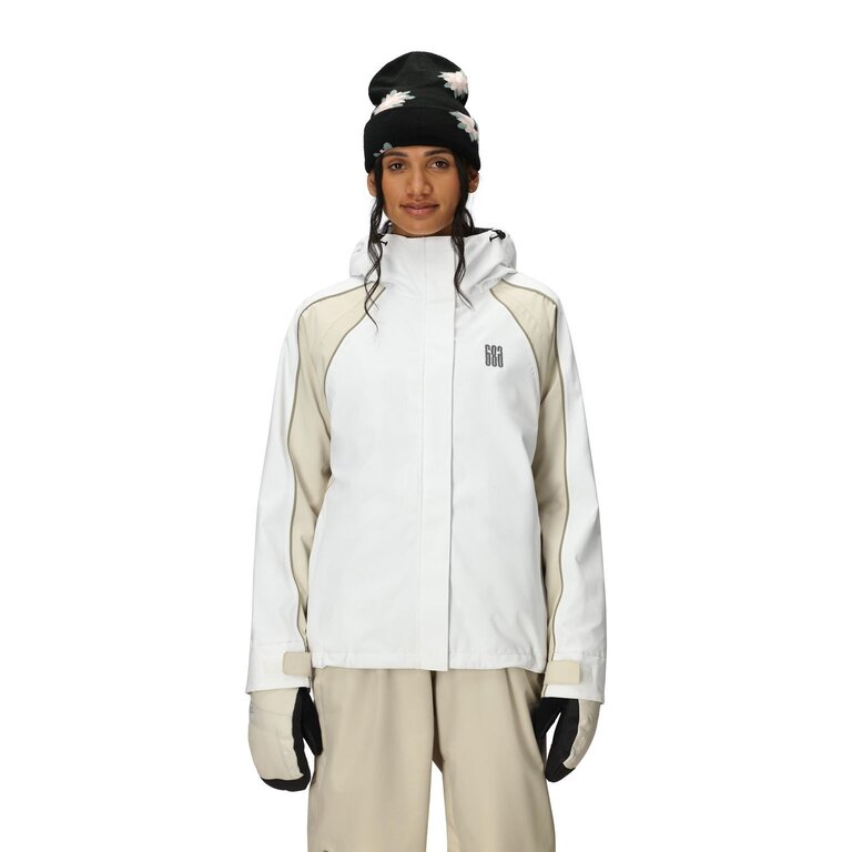 686 686 - Hologram Shell Jacket White Colorblock 25