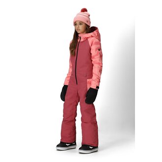 686 686 - Girls Shine Insulated One Piece Rosewood Colorblock