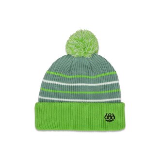 686 686 - Youth Pom Beanie Lime Colorblock