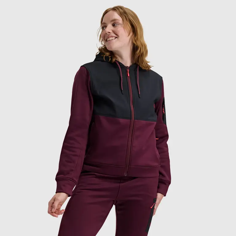 BlackStrap Blackstrap - W's Spectrum Full Zip Cherry