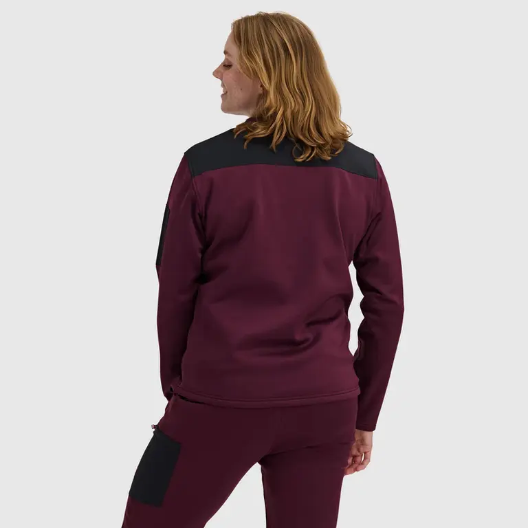 BlackStrap Blackstrap - W's Spectrum Crewneck Cherry