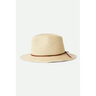 Brixton Brixton - Wesley Straw Packable Fedora