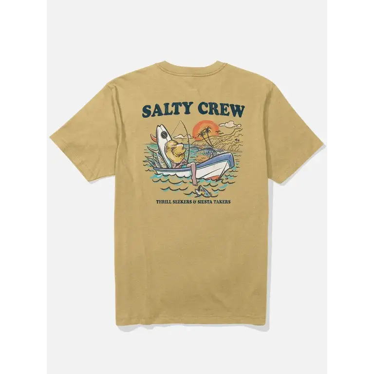 Salty Crew Salty Crew - Down Time SS Tee Mineral Yellow