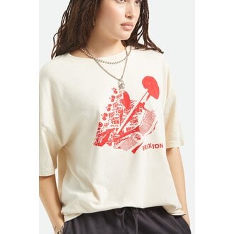 Brixton Brixton - Sweet Treat Oversized Tee Whitecap