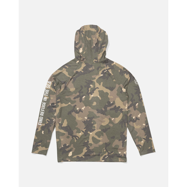 Salty Crew Salty Crew - Mariner Lite UV Hood Green Camo