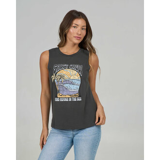 Salty Crew Salty Crew - Keyhole Muscle Tank Charcoal