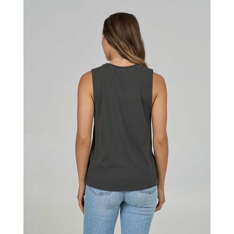Salty Crew Salty Crew - Keyhole Muscle Tank Charcoal