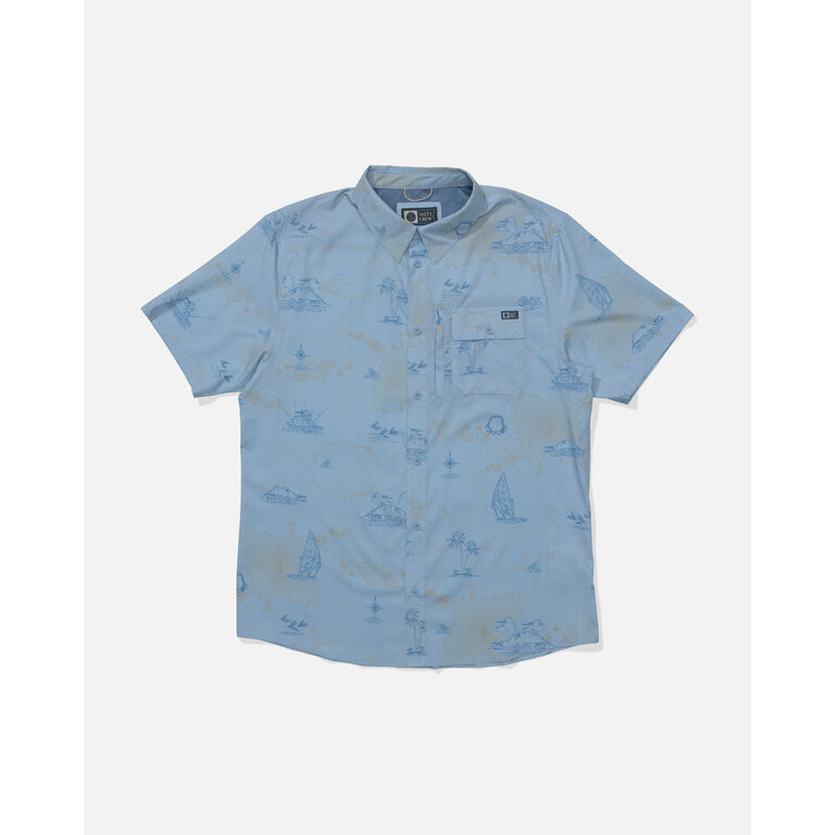 Salty Crew Salty Crew -Flagship UV Button Up Clear Sky