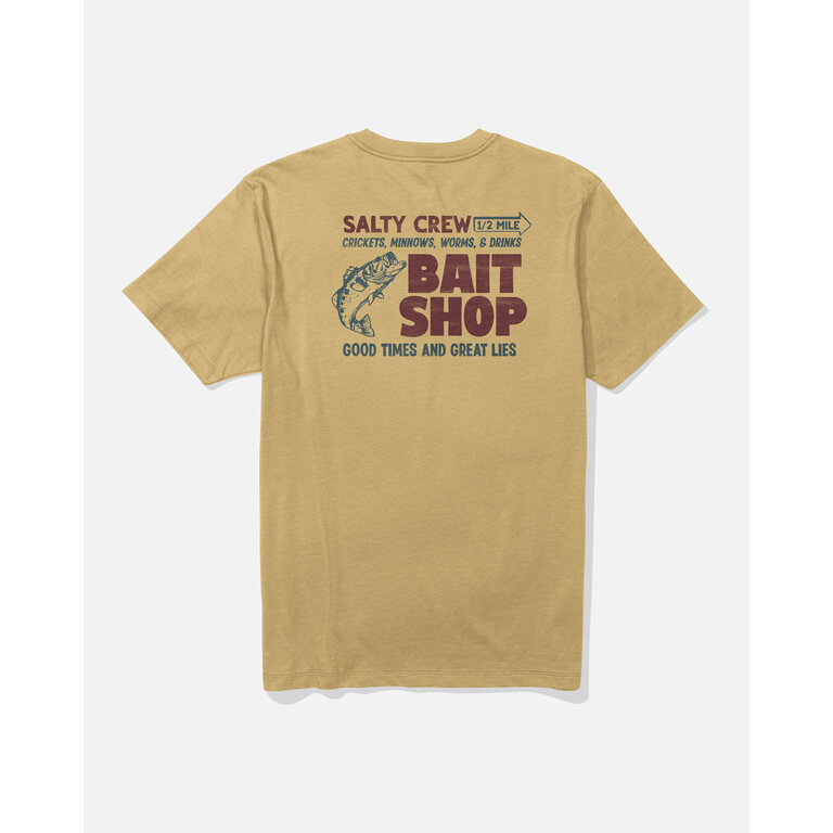 Salty Crew Salty Crew - Bait Shop SS Tee Mineral Yellow
