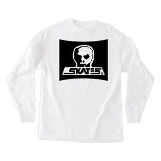 Skull Skates - L/S Surf Box Burbs White