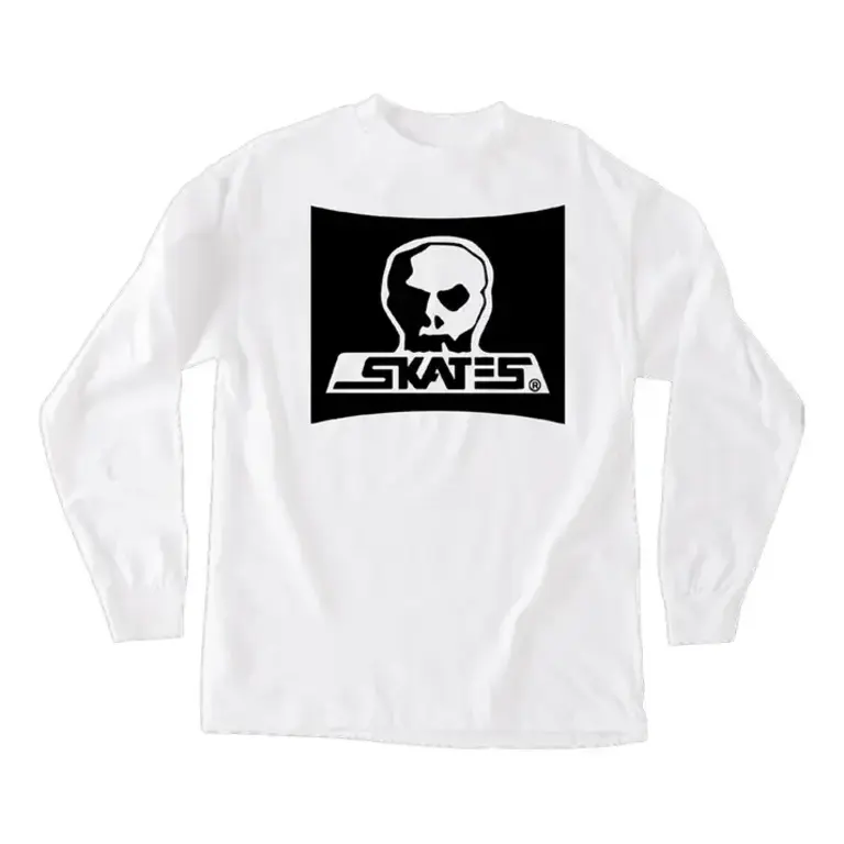 Skull Skates - L/S Surf Box Burbs White