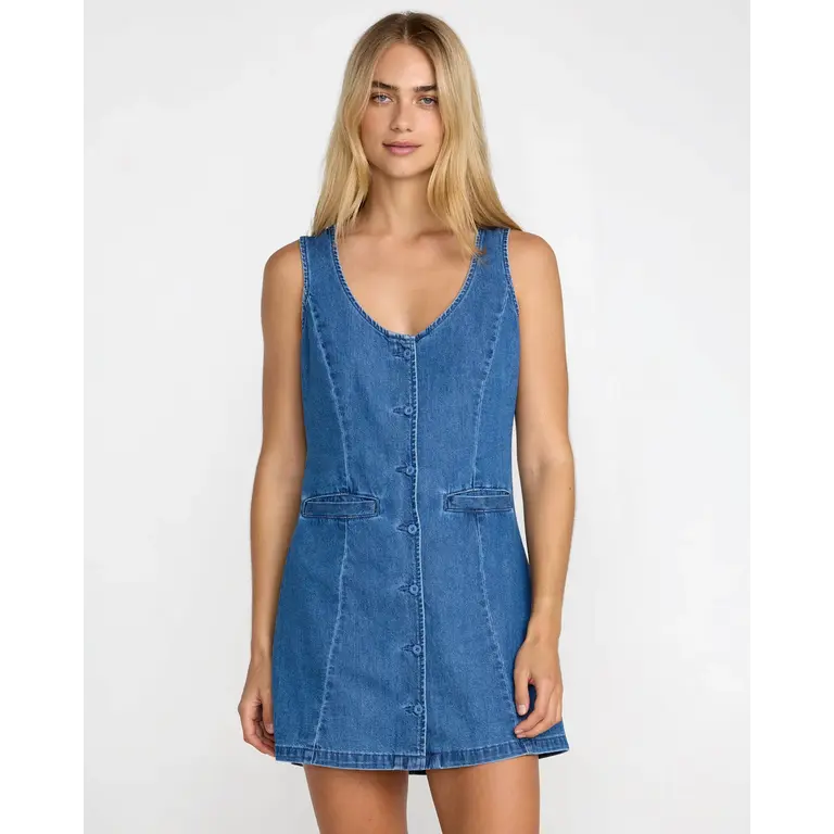 RVCA RVCA - Lainey Mini Dress Crystal Blue