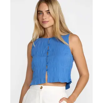 RVCA RVCA - Scrunch Top Blue Relic