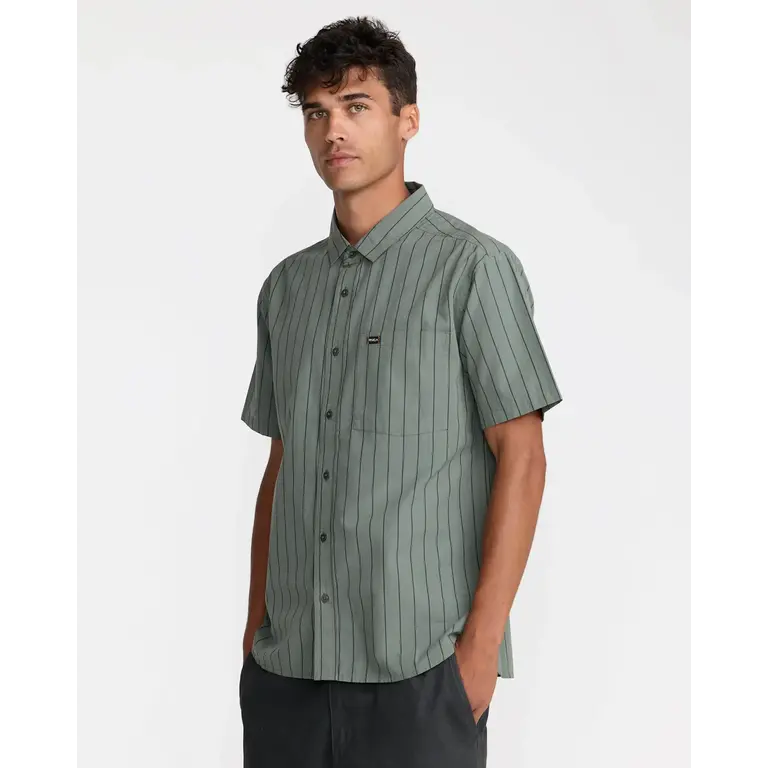 RVCA RVCA - Dayshift Workwear Stripe Short Sleeve Shirt