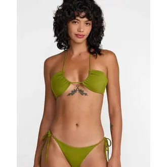 RVCA RVCA - Solid Halter Bandeau Bikini Top